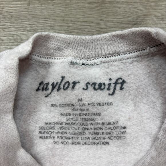 Taylor Swift Folklore Album Tie Dye Crewneck Pullover Sweatshirt Medium - Picture 6 of 9
